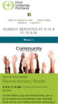 Mobile Screenshot of firstunitarianportland.org